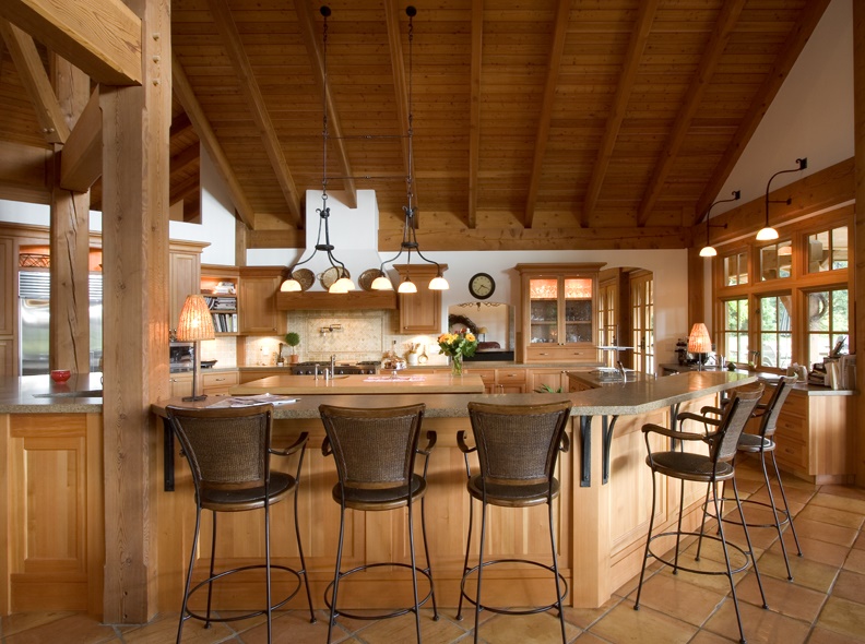 Timber Framed home, country kitchen