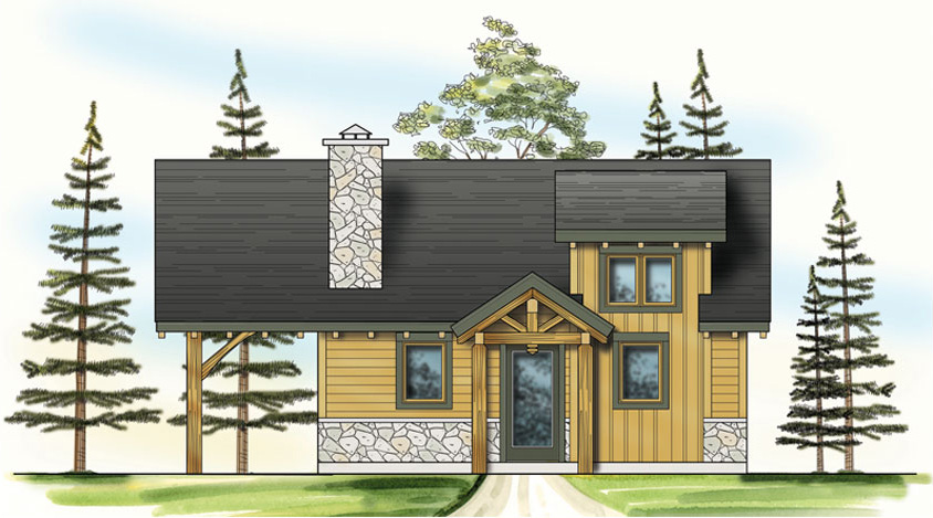Timber Frame Home Plans Designs By, Small Timber Frame House Plans