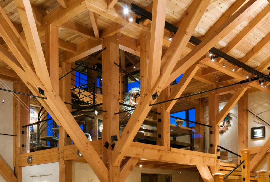 Rear covered timber framed deck of the Westcliffe home