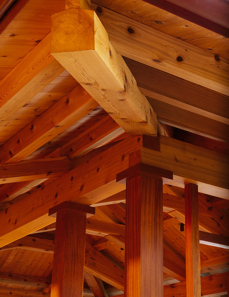 Hawaiian timber frame home--Post & beams